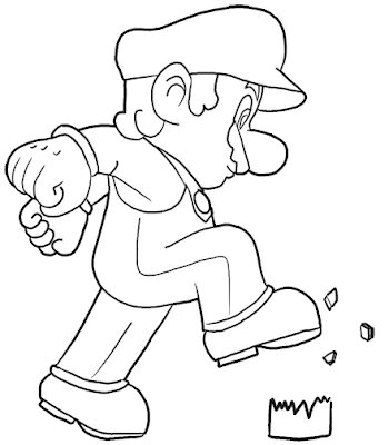 Super Mario Coloring Pages on Super Mario Brothers Coloring Pages