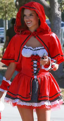 Alessandra Ambrosio turns sexy Red Riding Hood for Halloween