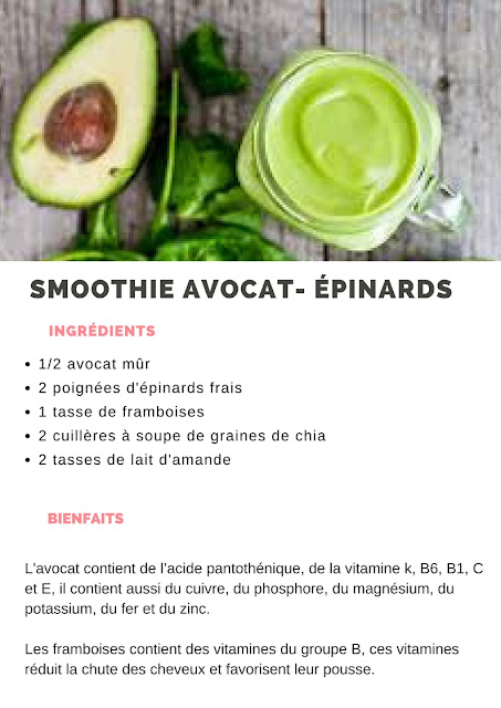 smoothie pousse des cheveux