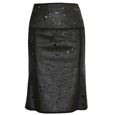 loewe leather skirt