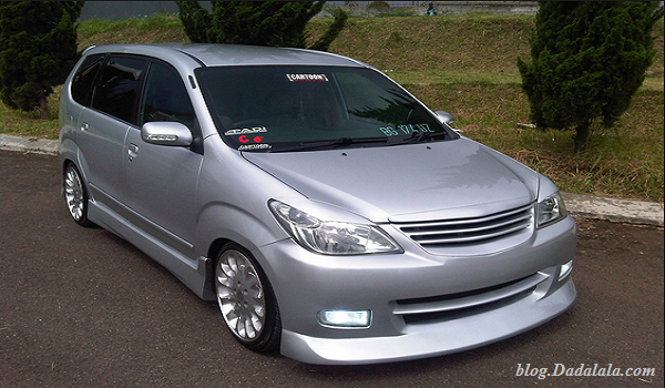  Modifikasi  avanza  ceper veloz hitam putih silver all new 