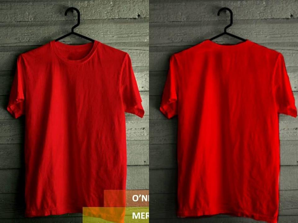 Rouf Kaos polos warna warni tinggal desain sendiri