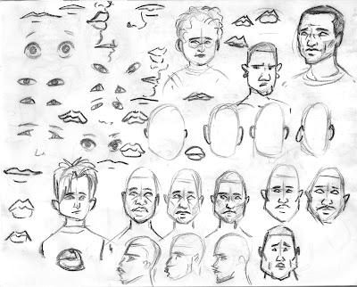 Sketches: Pushing Faces 1