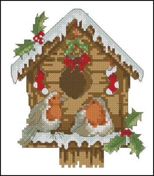 Jolly Robins - Free Cross Stitch Pattern