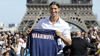 Ibrahimovic Joined the Paris Saint-German in july 2012