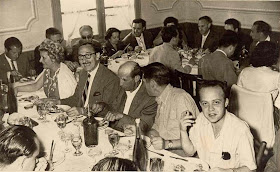 Comida de celebración en Castellar de N’Hug 1957