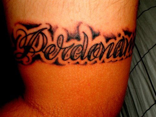 Fonts and Lettering Tattoos. Posted by Mbah Thoguno at 2:26 AM