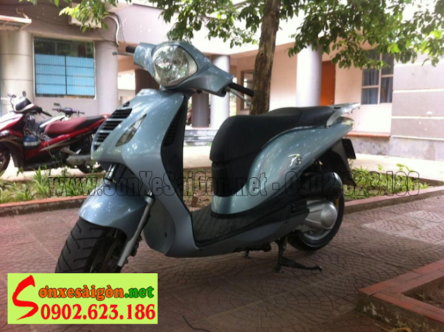 Mẫu sơn xe Honda PS 150i màu xanh đá zin cực đẹp