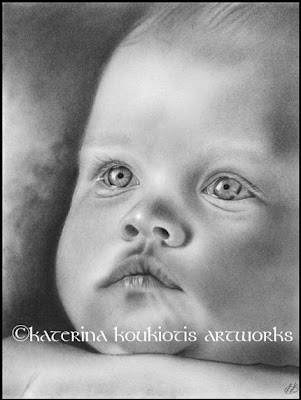 baby jesus aceo pencil sketch