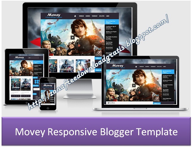 Movey Responsive Blogger Template