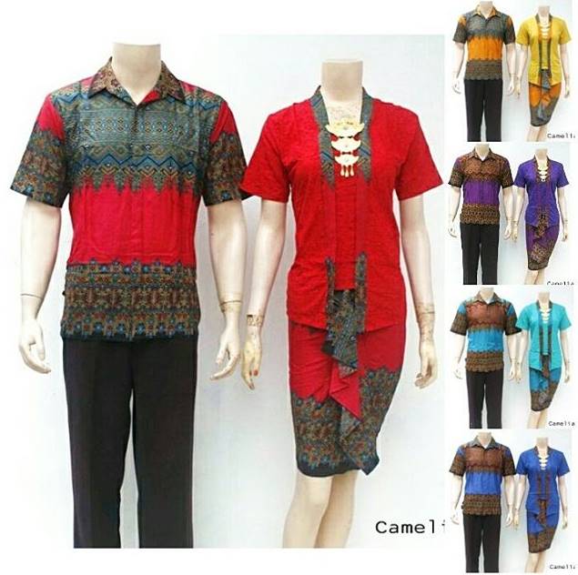 10 Model  Baju  Batik  Sarimbit  Pasangan Modis Menarik 2021