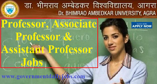 Dr BR Ambedkar University Agra Recruitment 2017 for 35 Professor Jobs