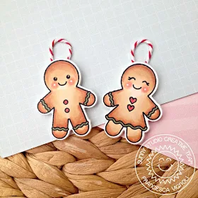 Sunny Studio Stamps: Jolly Gingerbread Christmas Card and Ornament Set by Franci Vignoli