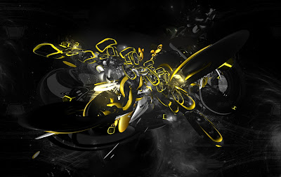 Yellow Abstract HD Wallpaper 