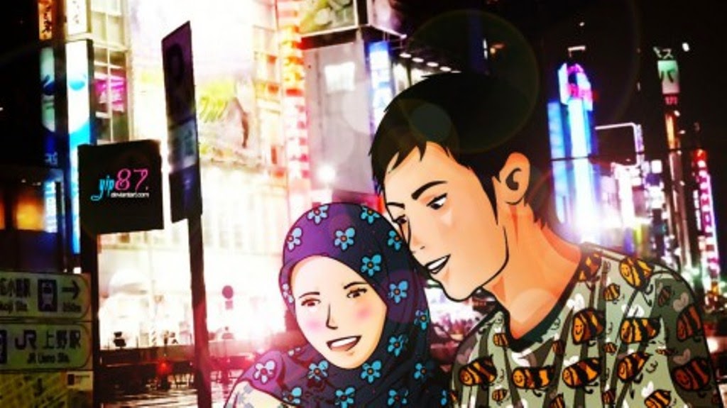 Download Gratis 24 Desain Avatar Muslim Muslimah Versi Lengkap Kartun 8