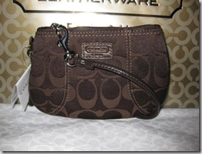 Soho Brown Wristlet