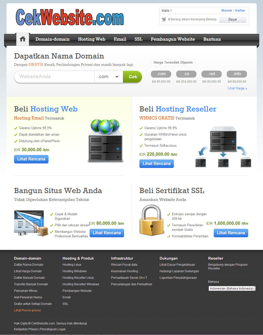 Hosting Tanpa Domain