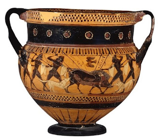 The 'Hunt krater' (575-550BC)    from Sir William Hamilton's collection    © Trustees of the British Museum