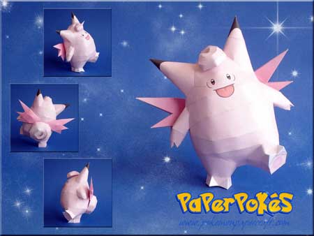 Pokemon Clefable Papercraft