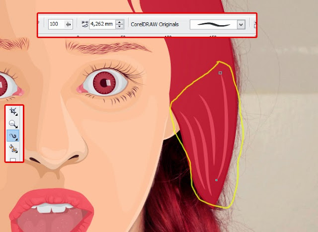 tutorial vector, cara buat vector, vector cdr