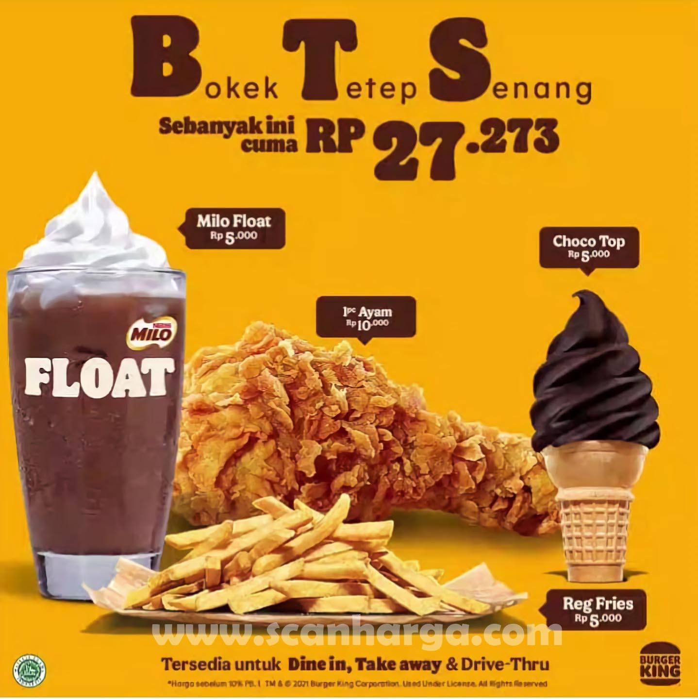 Promo BURGER KING BTS Paket BOKEK Tetap Senang 3