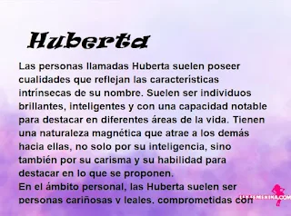 significado del nombre Huberta