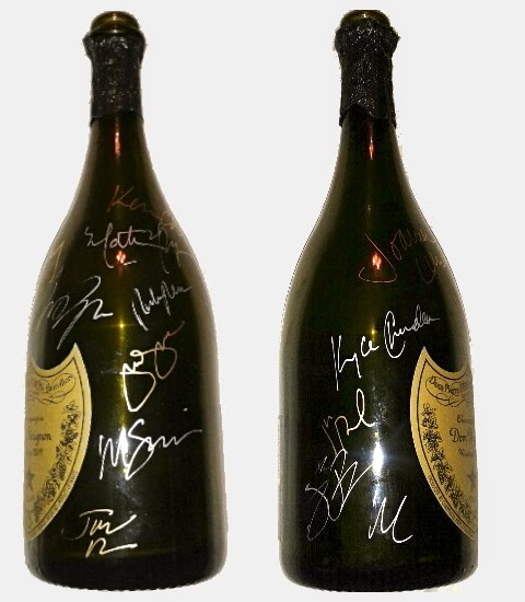 The Wolf of Wall Street Cast Signed Dom Perignon Bottle 