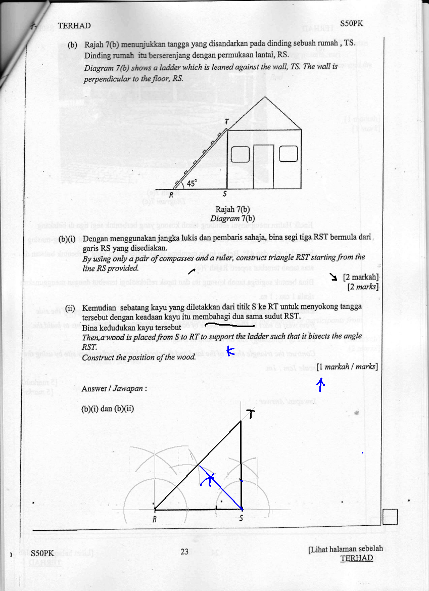 Cikgu Azman - Bukit Jalil: PT3 Matematik Kedah 2018 Q7 