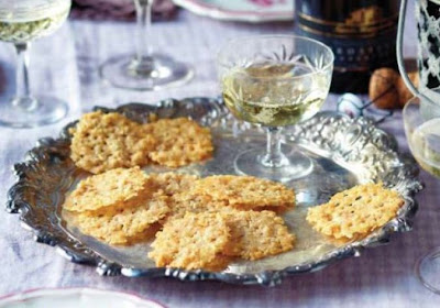 Parmesan and Walnut Wafers