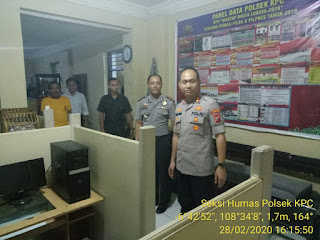 Polsek KPC Perdana Dikunjungi Kapolres Cirebon Kota AKBP Syamsul Huda, S.I.K, S.H, M.Si