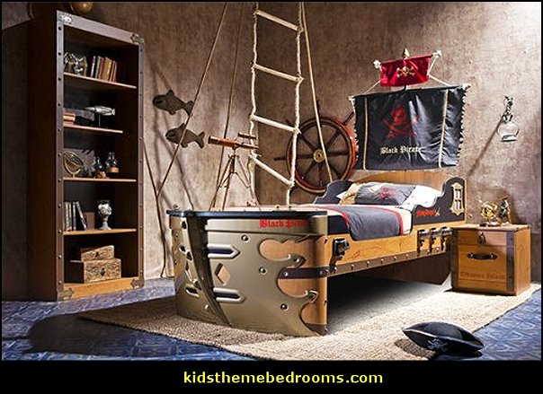 Pirate+Furniture+ +Captains+Armada+Bed pirate+bedroom+furniture