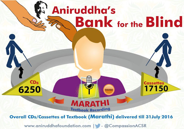 Visually Impaired provided with Audio Cassettes