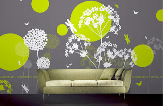 Green Lime Bedroom Wall