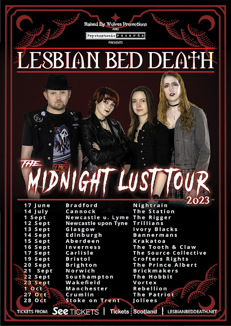 Lesbian Bed Death 2023 Midnight Lust UK tour