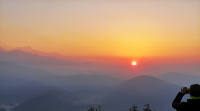 Sunrise view in Sarangkot Pokhara
