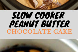 SLOW COOKER PEANUT BUTTER CHOCOLATE CAKE