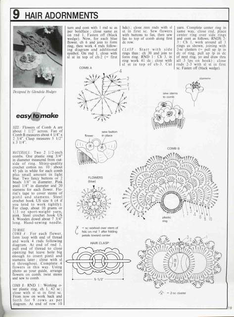 Modèle gratuit de barrette au crochet 