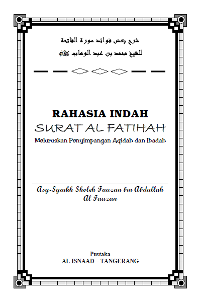 Rahasia Indah Surat Al Fatihah