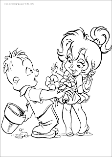 Alvin And The Chipmunks Coloring Pages