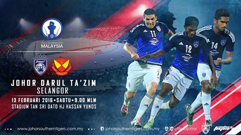 Siaran langsung JDT VS Selangor 13.2.2016