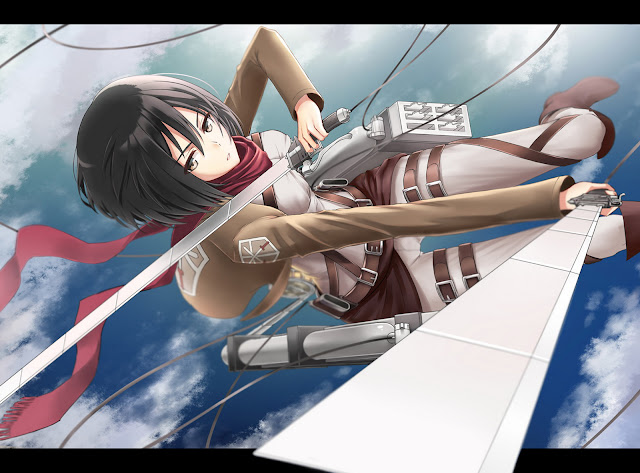   Attack on Titan Shingeki no Kyojin Mikasa Ackerman Anime Girl HD Wallpaper Desktop Background