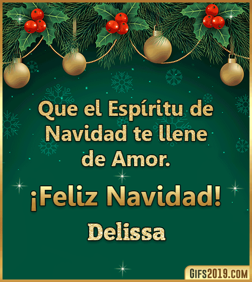 Gif de navidad con nombre delissa Gif de navidad con nombre delissa