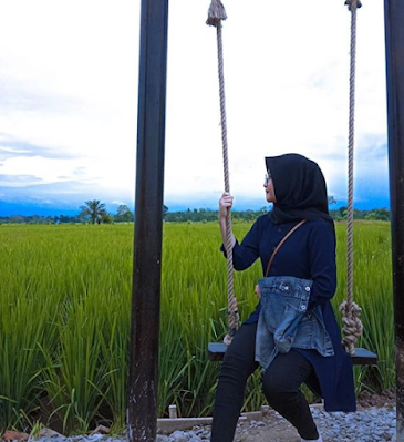 Wisata Sawah Lukis Jadi Wisata Viral di Binjai