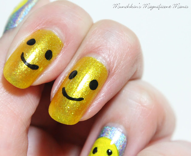 Happy Face Nail Design