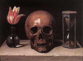 Still Life With a Skull, Vanitas Painting by Philippe de Champaigne