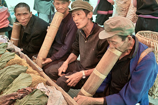 Bamboo Used as Smoking Pipe, is a typical local smoking utensil