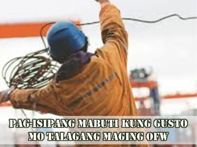 Thousands of stories of struggles of overseas Filipino workers (OFWs) have been told and re-told. In spite of this, many Filipinos still want to try their luck in a foreign land in search of a better life.  In their home country, having a decent job and adequate earnings is a struggle. Every day you need to think about paying your bills, rents, mortgage, expenditures and basic necessities. How would you survive all of these without even having a decent local job?    Many believe that the grass is always greener on the other side of the lawn but do they know what it takes to be an OFW?  Advertisement         Sponsored Links       You got to be tough An OFW named Aida said that one of the most crucial things an aspiring OFW must have in order to survive life abroad is “lakas ng loob.” Many aspiring OFWs already know how hard being an overseas worker could be based on countless accounts of OFWs or our ‘modern day heroes’. Despite this, they only realize how hard it really is once they take the first step onto foreign soil.  In moments like this, Filipino workers abroad must draw strength from within and remember the very reason they decided to fly overseas to work. Lakasan lang ang loob!   Expectations may be far from reality Carlo is a young OFW who decided to work abroad at the age of 21. Young and fresh out of college, Carlo left the Philippines full of hopes and dreams. It was only after a few years of being abroad that Carlo learned that expectations could be far from reality.  A tip from seasoned OFWs to first-timers: expect to experience failures and hardships. At the same time, expect that some of your expectations will not be met. Many OFWs have a concrete plan before flying abroad but years after stepping foot in their ‘second home’, many of them feel they are no longer in the path they envisioned themselves in years prior.  Despite this, never give up and never let go of your dreams. Through hard work and dedication, they will eventually come to fruition.  Do not trust anyone too soon Being alone in a foreign land, OFWs try their best to look for people they can trust, people who can become their second family in a foreign land. Word of advice —don’t trust too soon.  There will always be people who will take advantage of your naivety no matter where you are. Learn how to trust the right people.  Believe in yourself Jonalyn, a domestic helper, believes many people look down on OFWs. However, she said that being an OFW is both an honor and a responsibility.  For instance, being a domestic helper does not make you less of a person. Your seemingly simple cooking ability as a domestic helper, if done with dedication, could make you a chef.  Do you really want to be an OFW? Think about it thoroughly Marie said choosing to become an OFW is one of the biggest decisions in her life. An aspiring OFW should really think and re-think about deciding to work overseas. One has to deal not only physical burden. Your emotional and mental strength will also be put to the test.  READ MORE: Recruiters With Delisted, Banned, Suspended, Revoked And Cancelled POEA Licenses 2018    List of Philippine Embassies And Consulates Around The World    Classic Room Mates You Probably Living With   Do Not Be Fooled By Your Recruitment Agencies, Know Your  Correct Fees    Remittance Fees To Be Imposed On Kuwait Expats Expected To Bring $230 Million Income    TESDA Provides Training For Returning OFWs   Cash Aid To Be Given To Displaced OFWs From Kuwait—OWWA    Former OFW In Dubai Now Earning P25K A Week From Her Business    Top Search Engines In The Philippines For Finding Jobs Abroad    5 Signs A Person Is Going To Be Poor And 5 Signs You Are Going To Be Rich