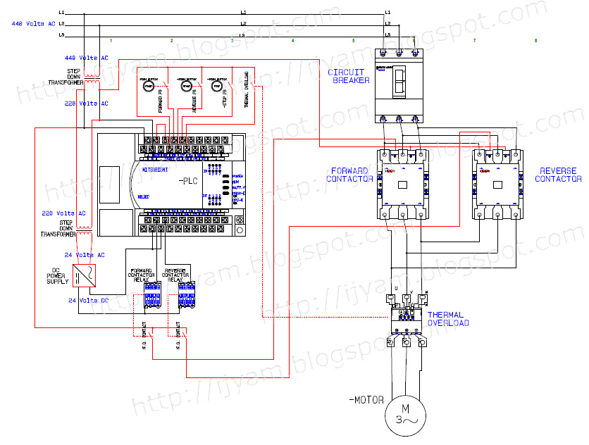 Electrical Wiring Diagram Forward Reverse Motor Control And Power Circuit Using Mitsubishi Plc Technovation Technological Innovation And Advanced Industrial Control Technologies