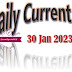 30 January 2023 Current Affairs