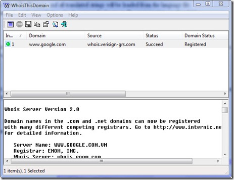 WhoIsThisDomain Screenshot